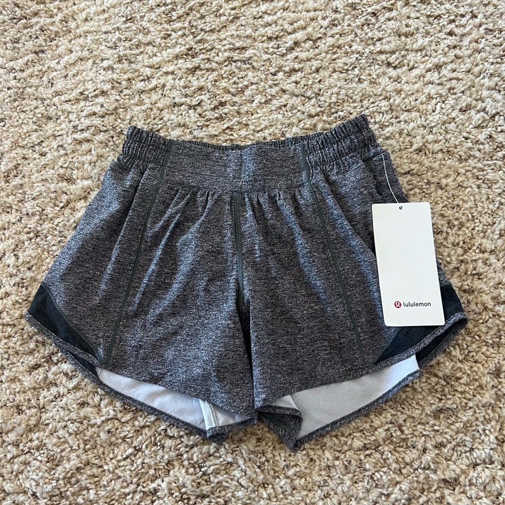 BRAND NEW Lululemon Hot LR shorts 4” Lined